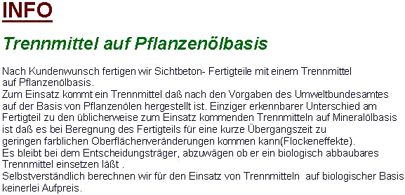 Info - biolog.Trennmittel