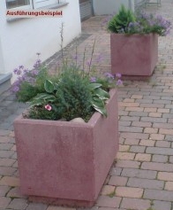 Blumenkübel -Sandsteineffekt Ausführungsbeispiel