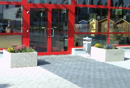 Blumiger Empfang