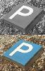 Parkplatzstein