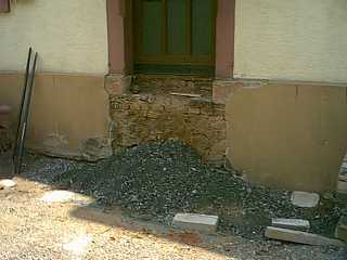 Nach Abriss-Punktfundamente bereits erstellt