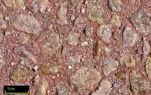 Sandstrahleffekt Granit rot 58 rot3