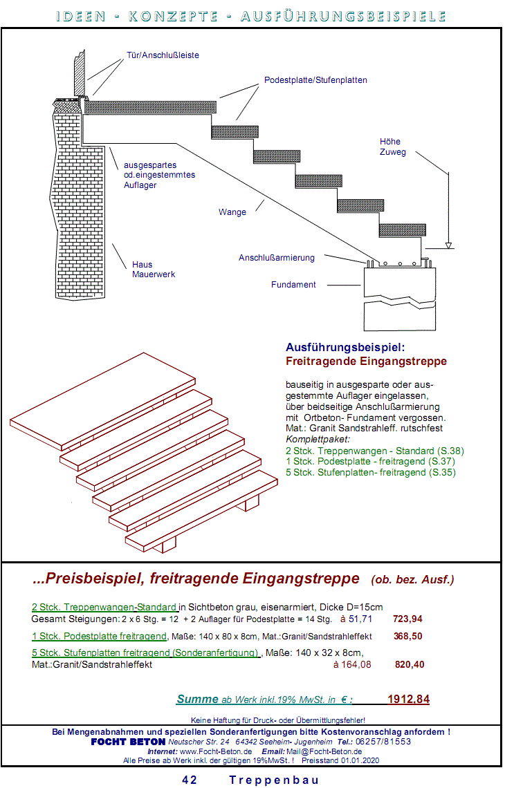 Beispiele Treppenbau ..Preisbeispiel